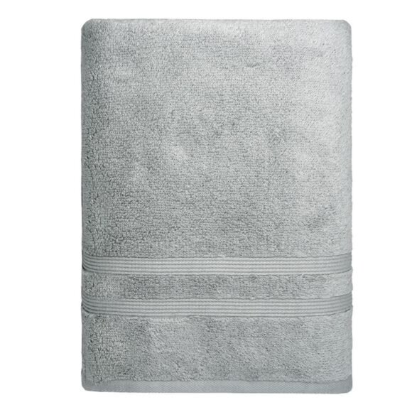 Performance Solid Bath Towel, 54" x 30", Soft Silver - Picture 7 of 7